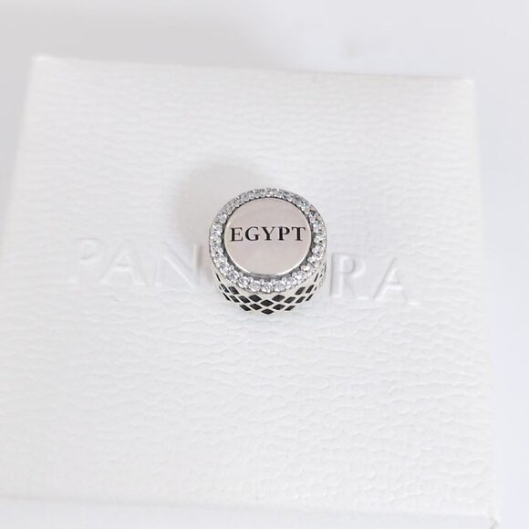 Pandora Egypt Flag Exclusive Bead Charm Sterling Silver with box - Picture 2 of 7